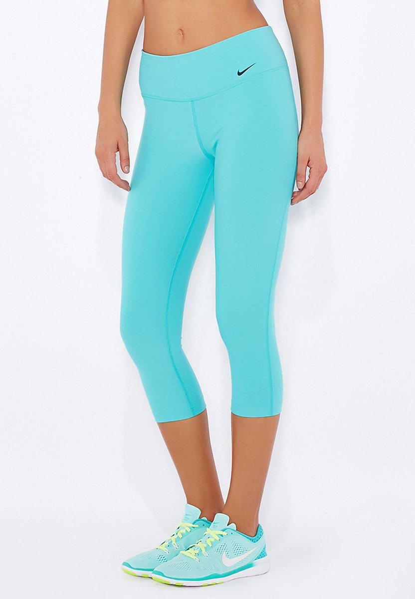 Nike Dames Sportbroek Legend 2.0 Poly TI 3/4e Groen