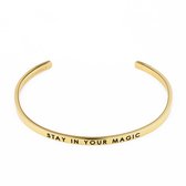 May Sparkle The Bangle Collection Magic Goudkleurige Armband MS10012