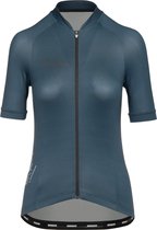 BIORACER Wielershirt Dames korte mouw - Model Icon Metalix - Blauw - Maat M - Fietskleding voor Dames