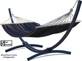 Potenza® - Hangmat met SPREIDSTOK en standaard – 2 persoons – EXTRA STABIEL frame tot 220 kg – Hangmatsets - Grande Roma