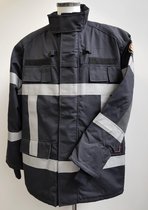 Blusparka Gore-Tex Zwart met reflectie-striping M tall/lang Velcro