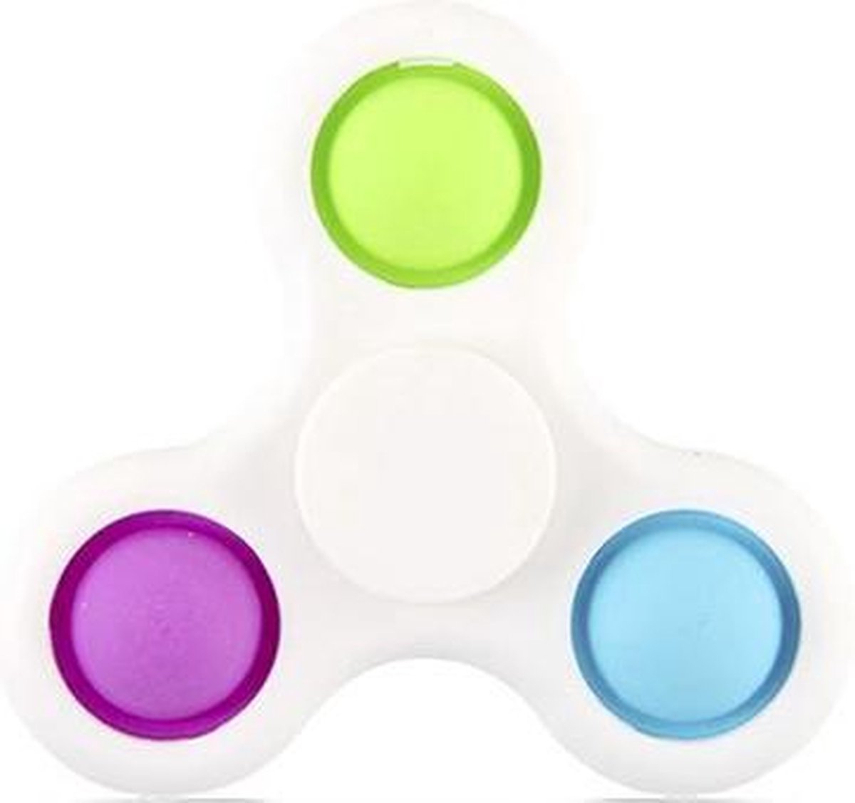 Spinner simple dimple | groen blauw roze - Merkloos