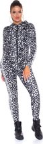 Dames Trainingspak / panterprint/wit / Tracksuit / Joggingpak | Sport Kleding | maat M