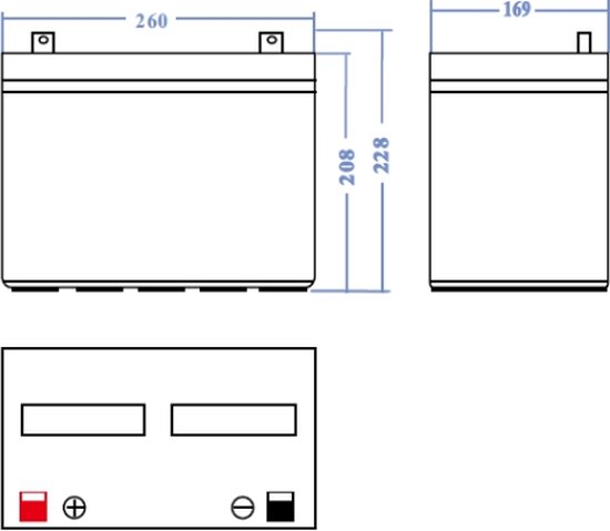 Batterie Green Cell 12V 75Ah VRLA AGM avec borne B4