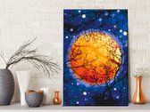 Doe-het-zelf op canvas schilderen - Yellow Moon-40x60