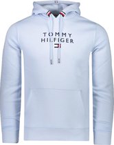 Tommy Hilfiger Sweater Blauw Normaal - Maat L - Heren - Herfst/Winter Collectie - Katoen;Polyester