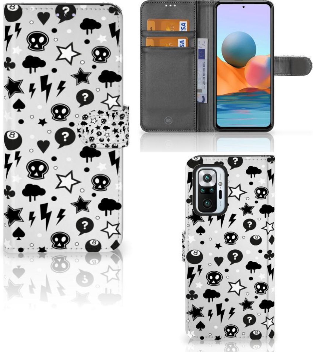 Telefoonhoesje met Naam Xiaomi Redmi Note 10 Pro Silver Punk
