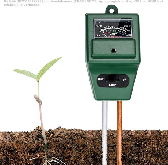 Plantes' humidimètre - Humidimètre 3 en 1 - pH-mètre - Appareil de mesure  de la
