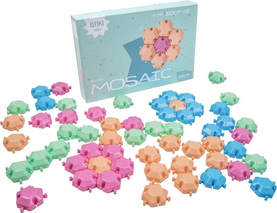 ELFIKI Mosaic - Klik Mozaïek Kinderen - Duurzaam speelgoed 1 Jaar -  Montessori... | bol.com