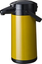 Bravilor Bonomat | Airpot Furento isoleerkan met pomp dubbelwandig | RVS Geel 2.2L
