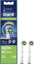 Oral-B CrossAction - Opzetborstels- Met CleanMaximiser-technologie - Wit - 2 Stuks