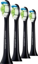 Bol.com Philips Sonicare W2 Optimal White HX6064/11 - Opzetborstels - 4 stuks - Zwart aanbieding