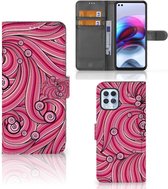 Hoesje ontwerpen Motorola Moto G100 GSM Hoesje Swirl Pink