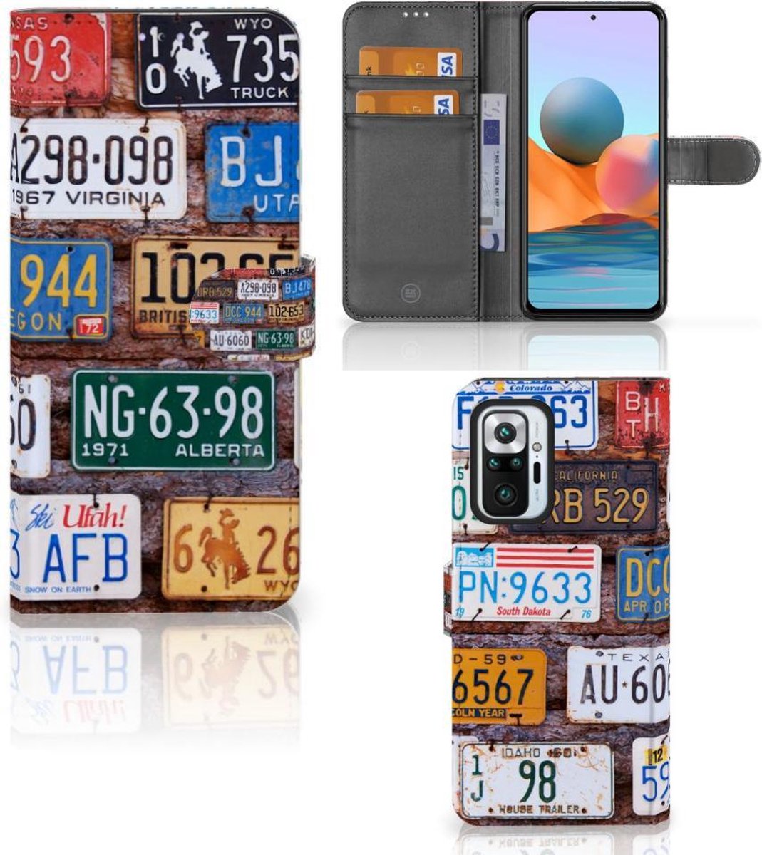 Xiaomi Redmi Note 10 Pro Telefoonhoesje met foto Kentekenplaten