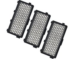 3x HEPA & Koolstof Filter geschikt voor Miele Airclean Plus SF-HA S4/S5/S6/S8 C2-C3 Compact C1 , C3, C2, S8, S6, S5, S4, S8000, S6000, S5000, S4000 - Stofzuigerfilter HEPA Filter