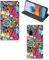 GSM Hoesje Xiaomi Redmi Note 10 Pro Telefoonhoesje Portemonnee Punk Rock