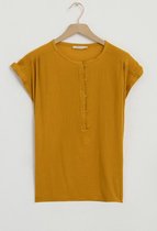Sissy-Boy - Okergeel geweven T-shirt