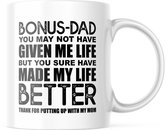 Bonus Dad Made My Life better Mok - 330 ml - Keramiek