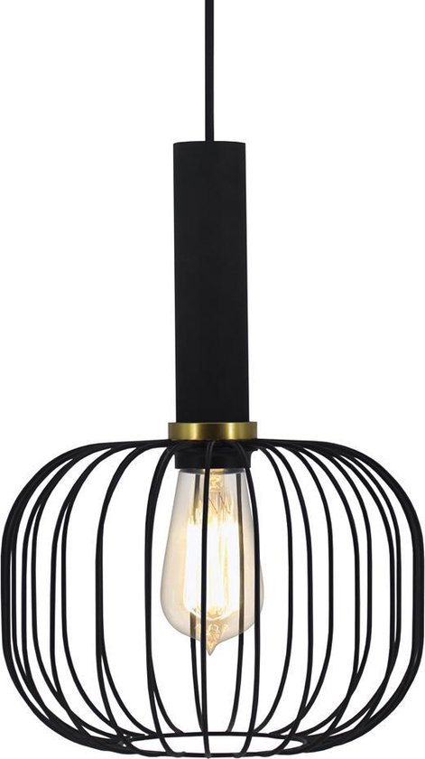 Lampe à suspension Fantasia Oonah - Zwart - Dimmable - Incluant une lampe LED E27 - Dia 25cm