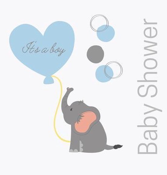 Welcome baby boy, baby shower guest book (Hardback) - cover