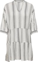 Only ONLDORRIE 3/4 TUNIC Cloud Dancer Black Dames Jurk - Maat 34