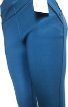 Comfortbroek/Legging - Damesbroek - Hoge taille - Teal Blue - Stretch - 5XL/6XL