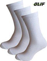 Sport sokken Tennis sokken 5-pack Wit Unisex 43-46
