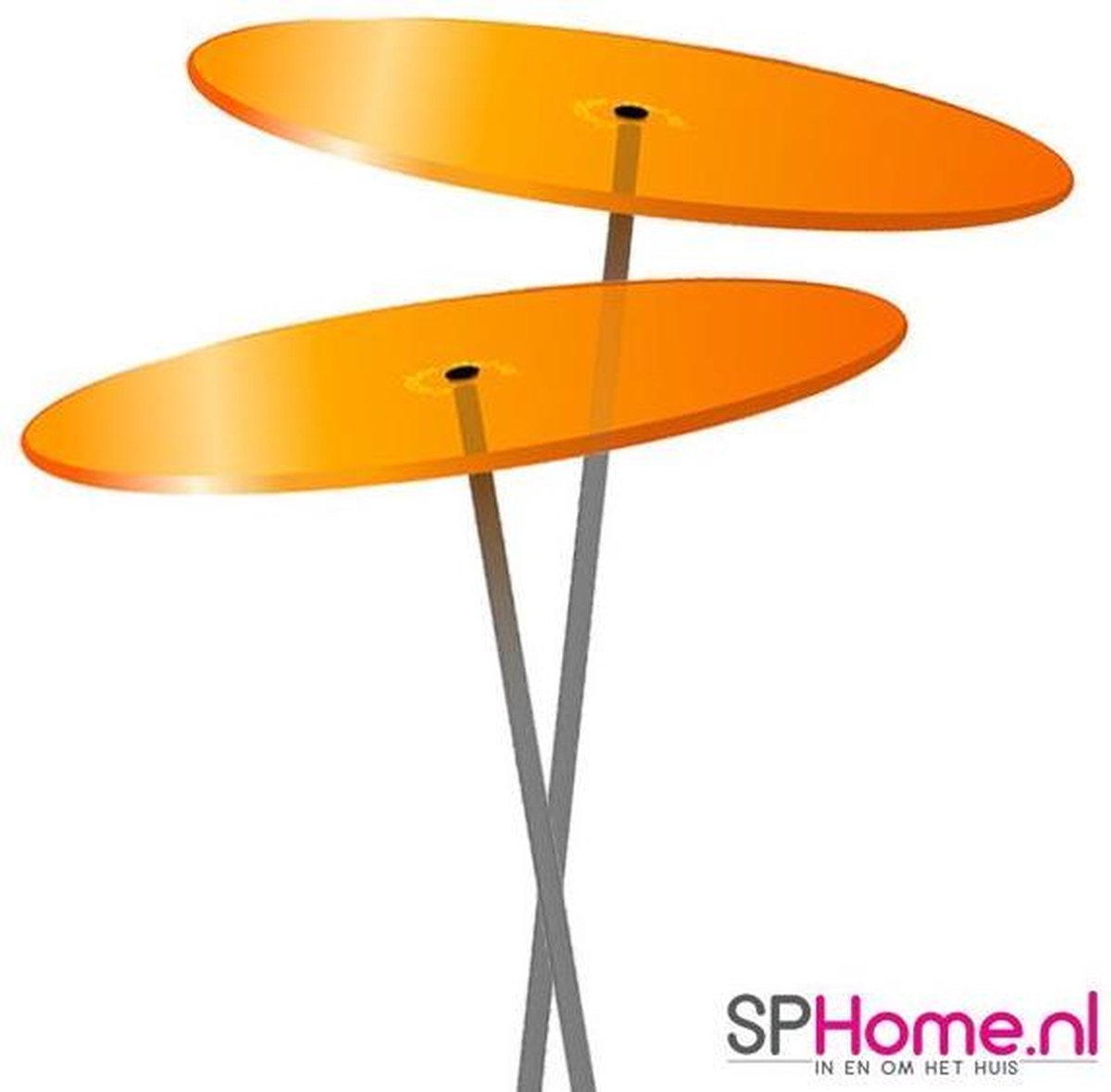 Cazador Del Sol Zonnevangers - tuin decoratie voor buiten - Ø150mm x 120cm Oranje Set2