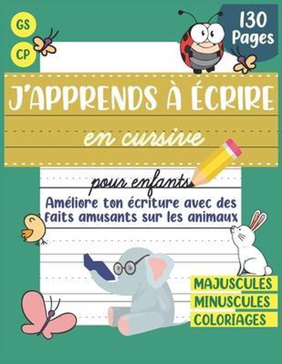 J'apprends à écrire en cursive pour enfants - cover