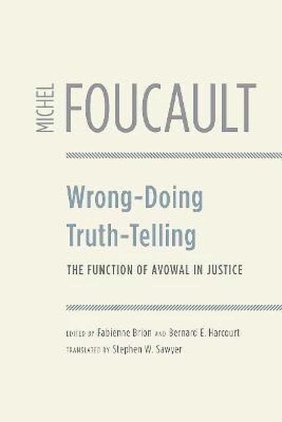 Wrong–Doing, Truth–Telling – The Function of Avowal in ... - cover