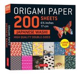 Origami Paper 200 Sheet Japanese Washi Patterns 6 3/4" 17 CM: Large Tuttle Origami Paper: High-Quality Double Sided Origami Sheets Printed with 12 Dif