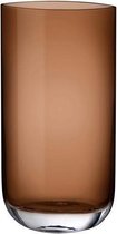 Nude Blade Vaas Hoog, 20,6x10,8cm caramel bruin
