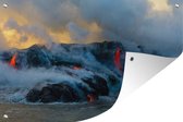 Tuinposters buiten Lava in Oceanië fotoprint - 90x60 cm - Tuindoek - Buitenposter