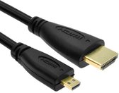 NÖRDIC HDMI-401 HDMI naar Micro HDMI kabel - 1 m - Zwart