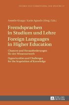 Theorie und Vermittlung der Sprache- Fremdsprachen in Studium und Lehre / Foreign Languages in Higher Education