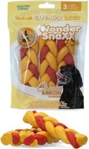 Wonder Snaxx - Kaas en spek - Hondenkoek - 4 Braid stuks