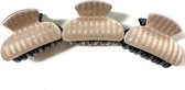 MINI HAARKLEMMEN - HAARSPELDEN - HAARCLIP - ZWART - BEIGE - GOUDKLEURIG - SHIMMER EFFECT - SET 3 STUKS