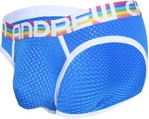 Andrew Christian - Pride Mesh Brief - Maat S - Electric Blauw - Heren Slip - Mannen ondergoed