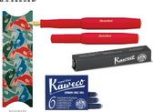 Kaweco Vulpen Sport Classic ROOD (EXTRA FINE) met doosje vullingen en  boekenlegger