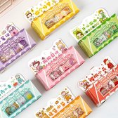 Japanse Washi Tape - Set - 3 Kleuren - Schattig