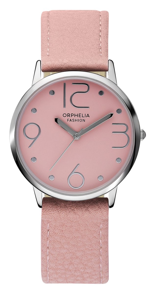 Orphelia Fashion OF711908 - Horloge - Leer - Roze - 39 mm