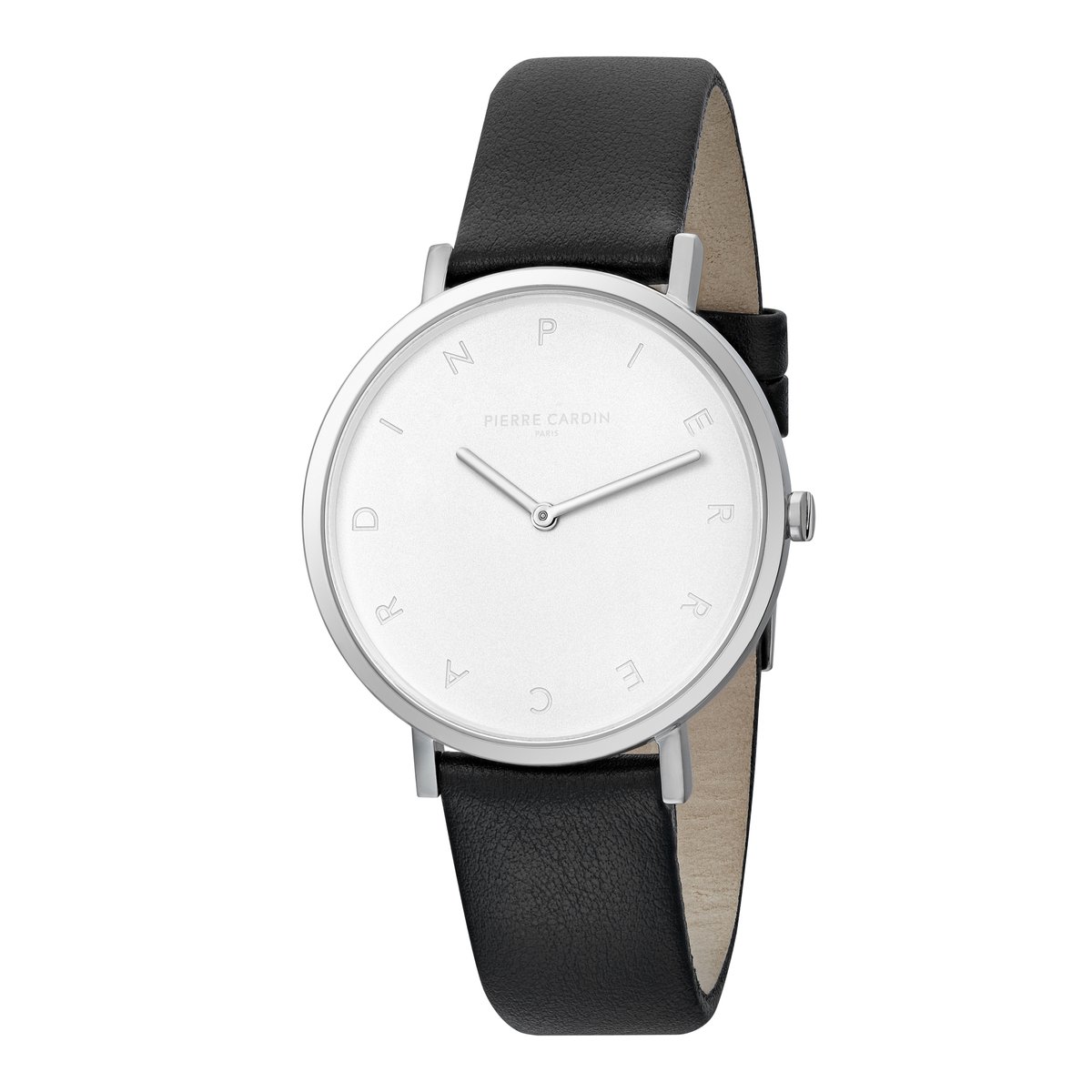 Pierre Cardin Belleville Tribute CBV.1001 Horloge - Leer - Zwart - Ø 39 mm