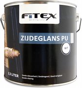 Fitex-Zijdeglans PU-Ral 9005 Gitzwart Zwart - 2,5 liter- Lakverf - - - -