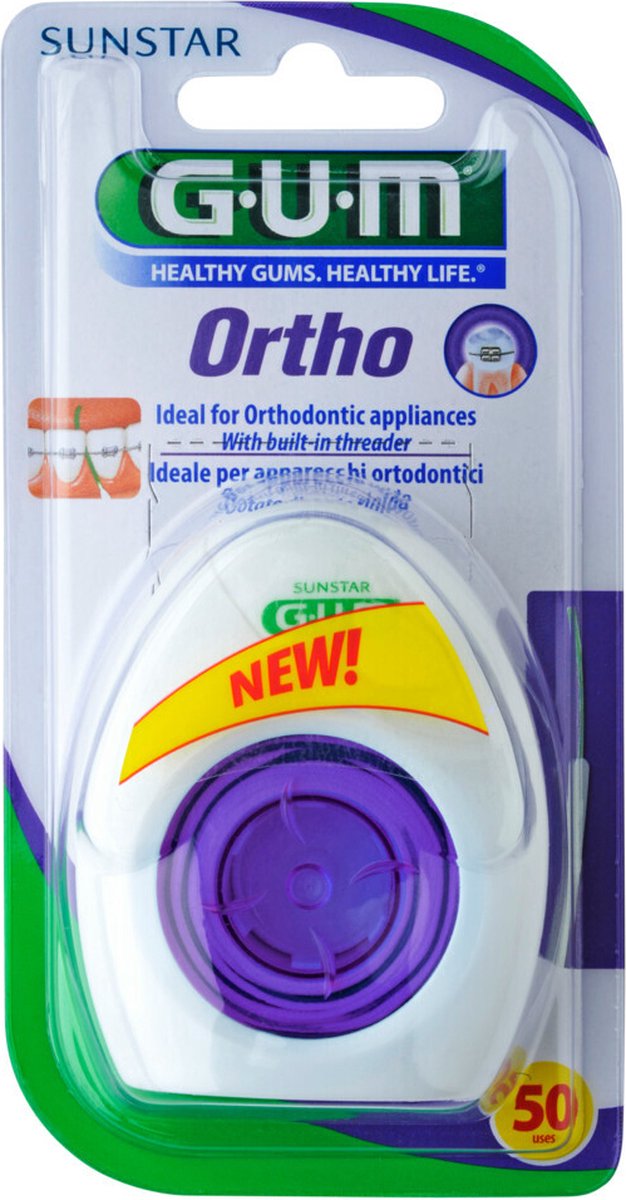Goedkoopste GUM® Ortho Floss - Flosdraad - 50 stuks - Gebitbescherming