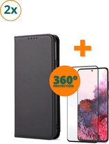 Fooniq Telefoonhoesje - Book Case - Geschikt Voor Samsung Galaxy S20 Plus - Zwart