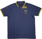 Nirvana Polo shirt -M- Smiley Blauw