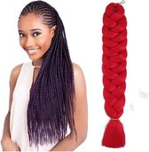 X-Pression Ultra Braid Premium - Cheveux tressés Strawberry Red- Rouge - Cheveux synthétiques