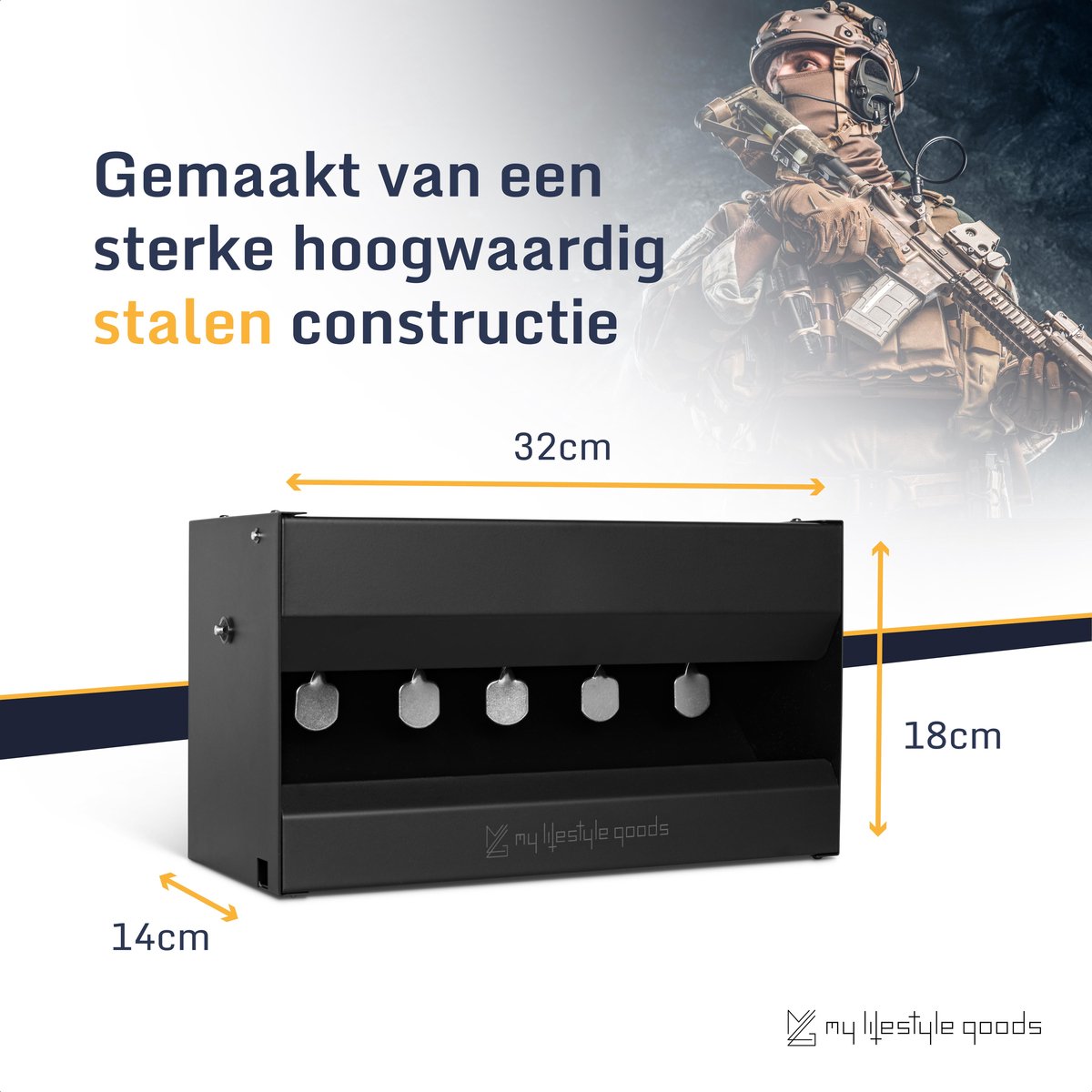 Schietkast voor Pijpjes RAM Tactical - Airsoft Kopen Doe Je Bij De