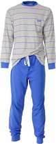 M.E.Q Heren Pyjama Blauw MEPYH1407A - Maten: S