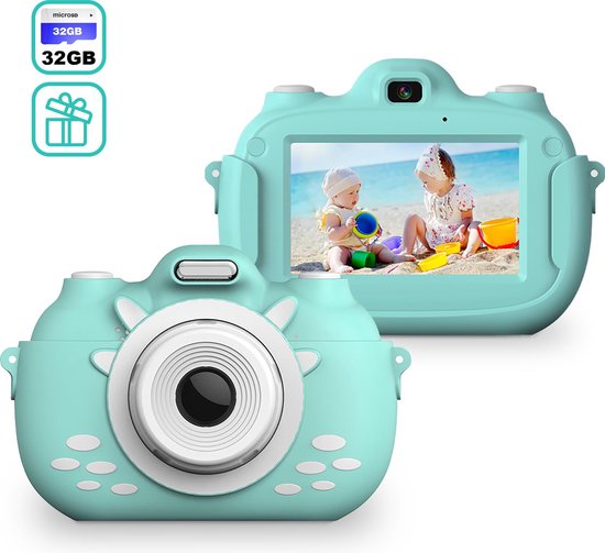 Toevallig Keer terug Overeenkomend Luxury kindercamera -Inclusief 32GB SD kaart - WIFI & Touchscreen - Kinder  Camera... | bol.com